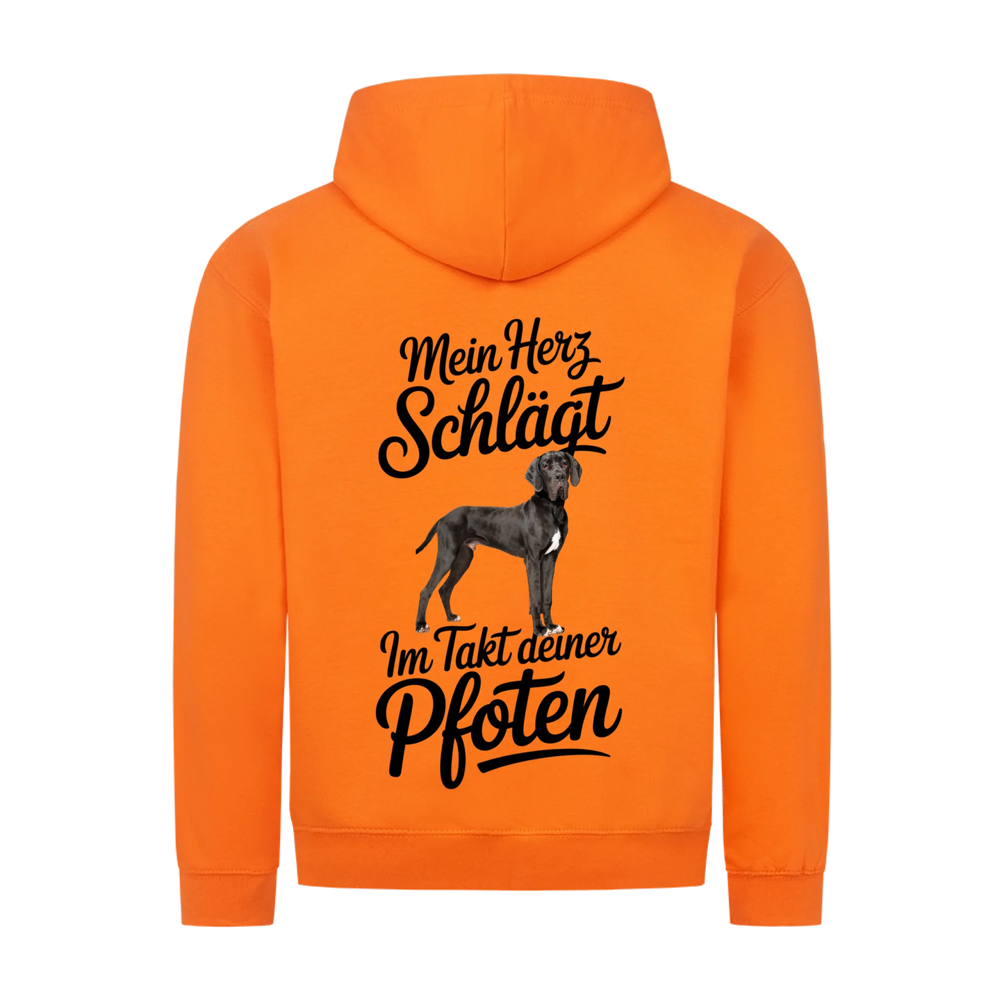 Personalisierbares Hunde Zipper "Mein Herz Schlägt im Takt Deiner Pfoten"