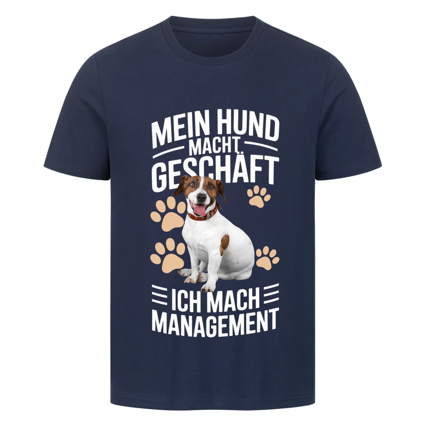 Personalisierbares Hunde T-Shirt "Mein Hund Macht Geschäft"
