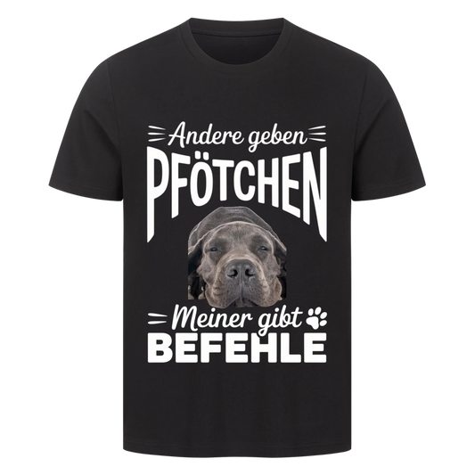 Personalisierbares Hunde T-Shirt "Andere Geben Pfötchen"