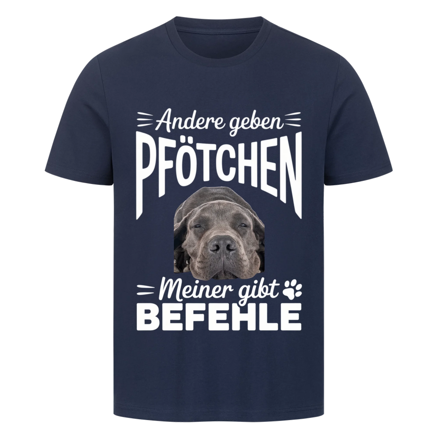 Personalisierbares Hunde T-Shirt "Andere Geben Pfötchen"