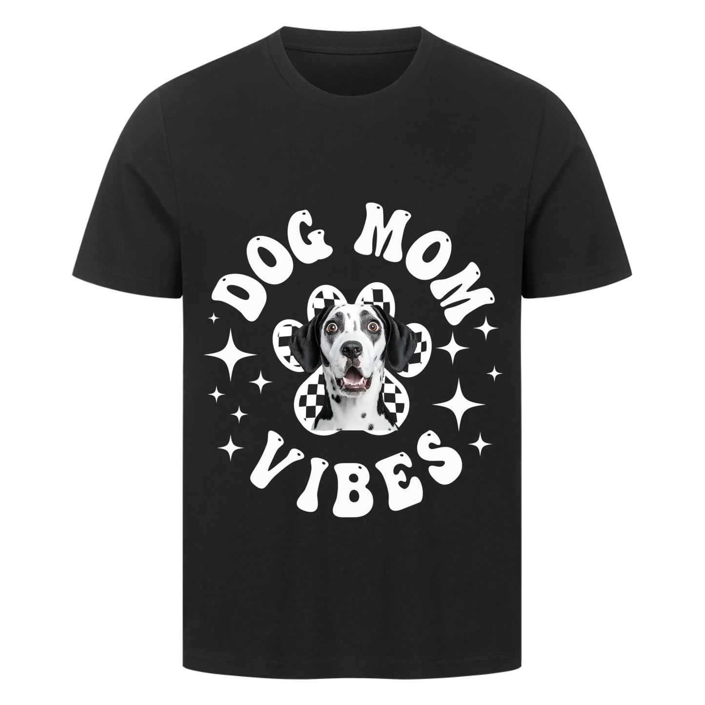 Personalisierbares Hunde T-Shirt "Dog Mom Vibes"