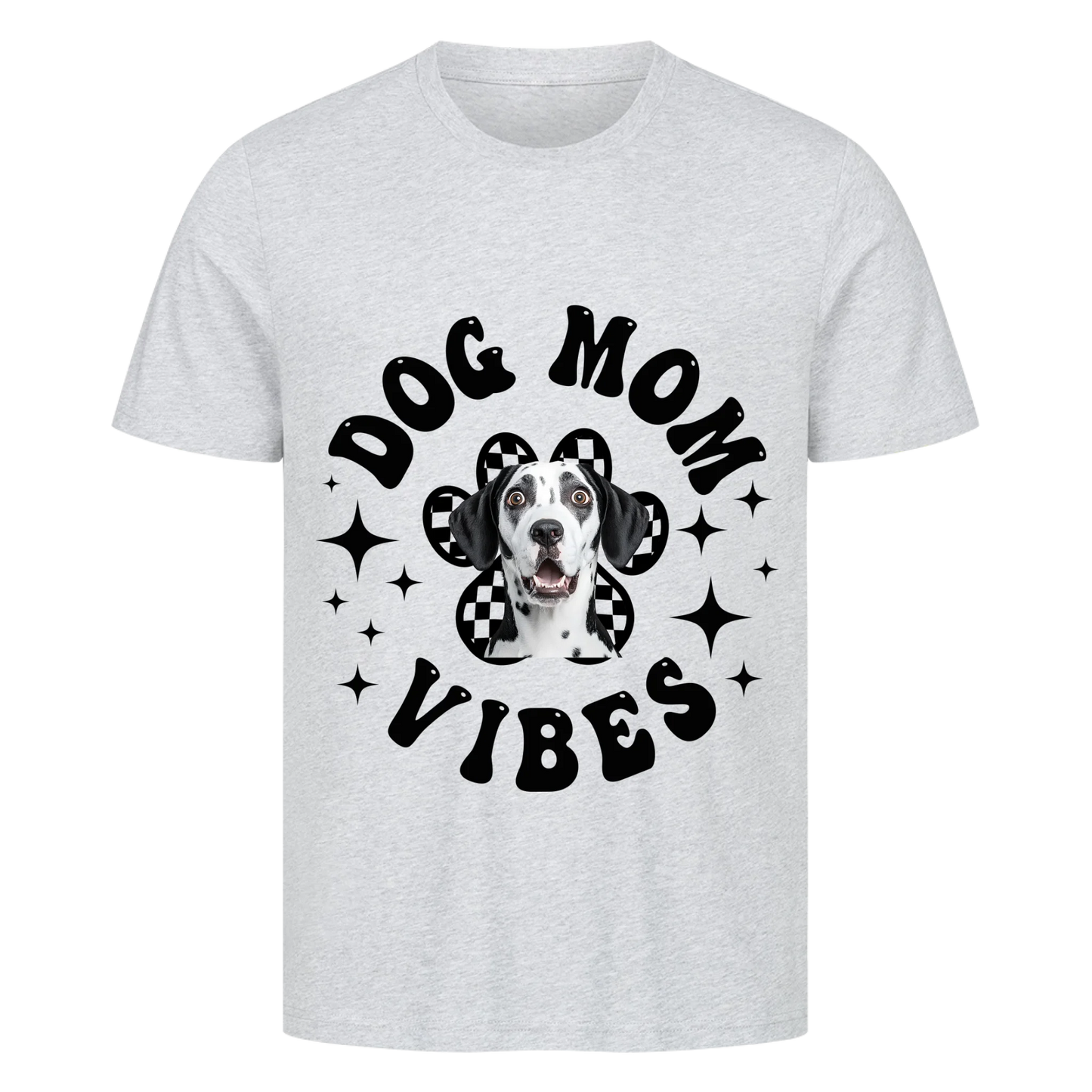Personalisierbares Hunde T-Shirt "Dog Mom Vibes"