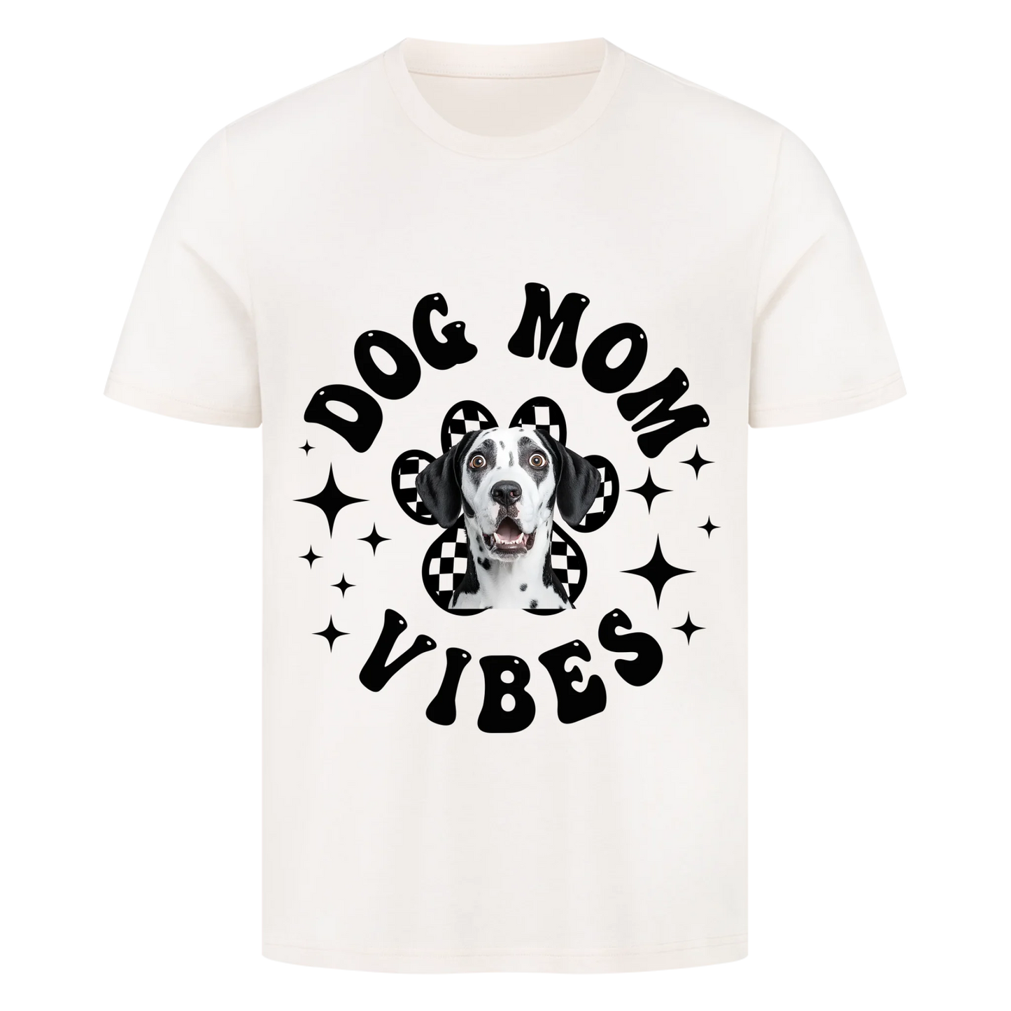 Personalisierbares Hunde T-Shirt "Dog Mom Vibes"