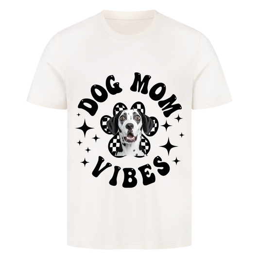 Personalisierbares Hunde T-Shirt "Dog Mom Vibes"
