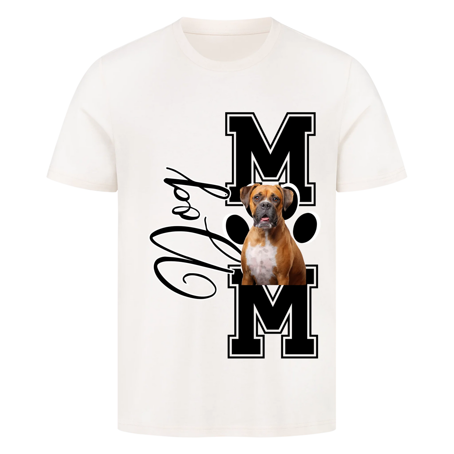 Personalisierbares Hunde T-Shirt "Dog Mom"