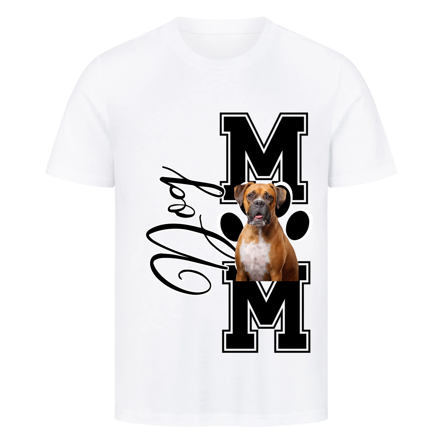 Personalisierbares Hunde T-Shirt "Dog Mom"