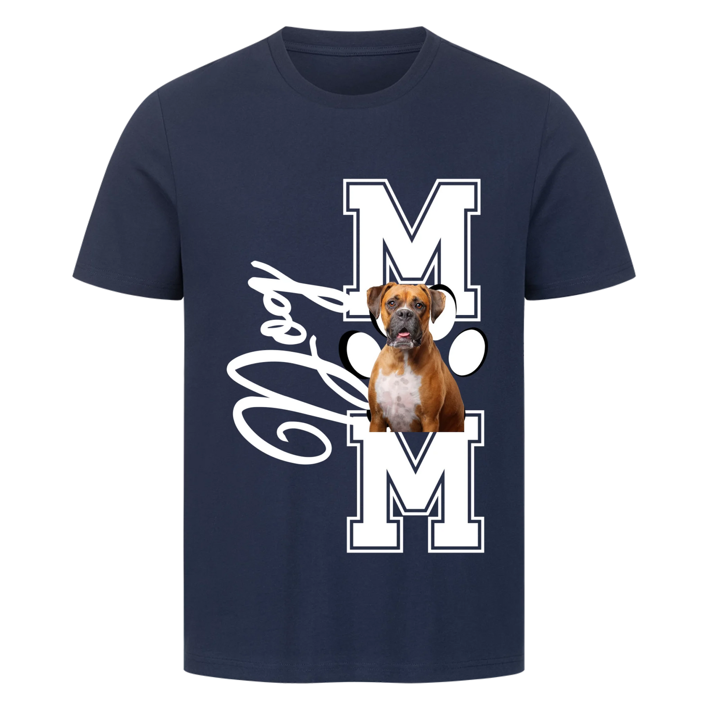 Personalisierbares Hunde T-Shirt "Dog Mom"