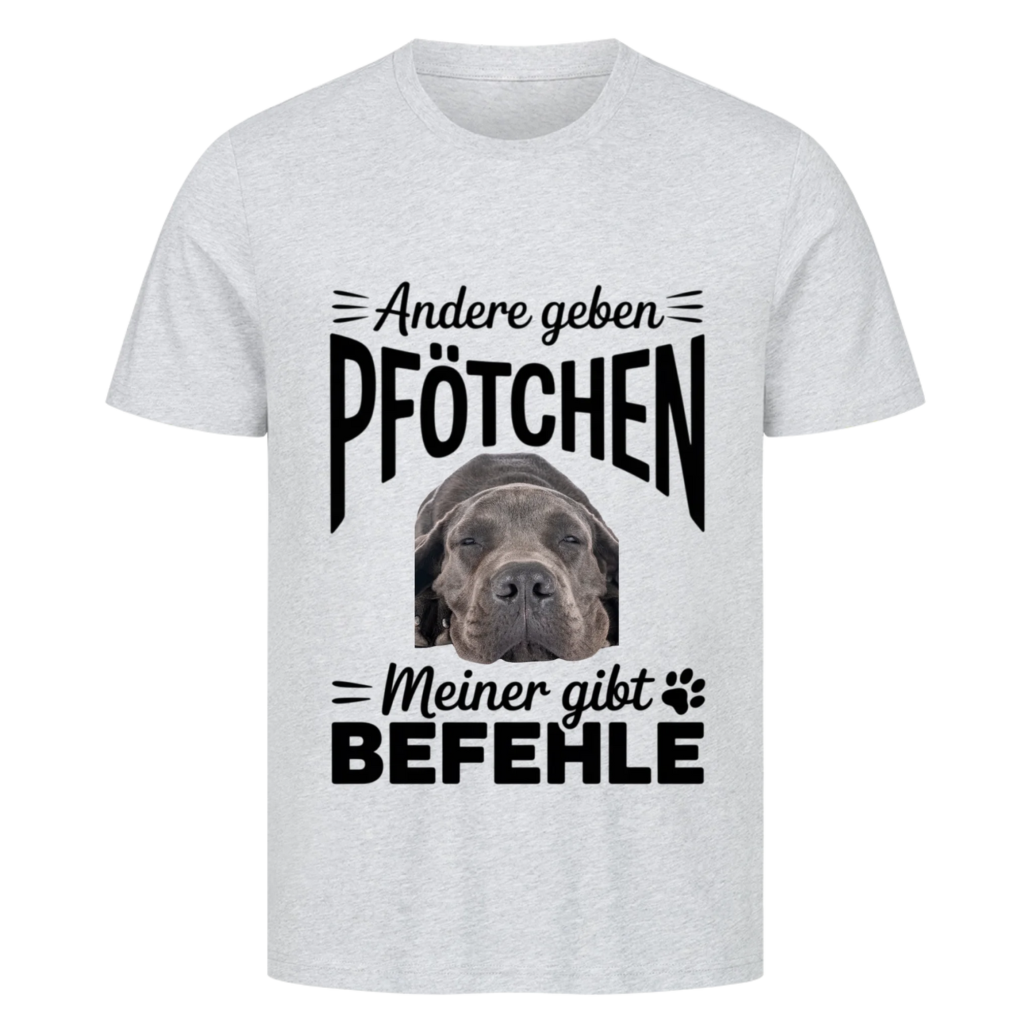 Personalisierbares Hunde T-Shirt "Andere Geben Pfötchen"