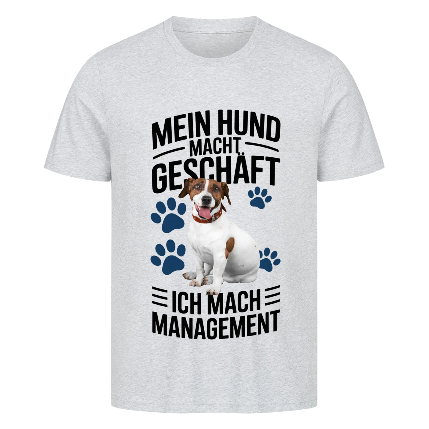 Personalisierbares Hunde T-Shirt "Mein Hund Macht Geschäft"