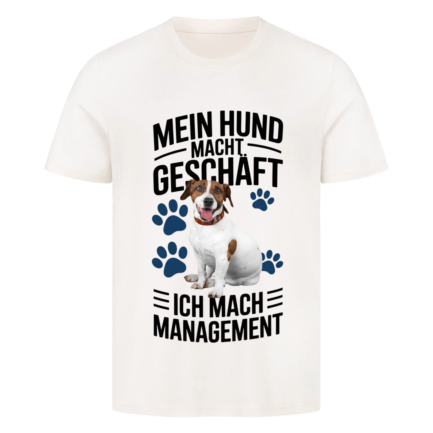 Personalisierbares Hunde T-Shirt "Mein Hund Macht Geschäft"