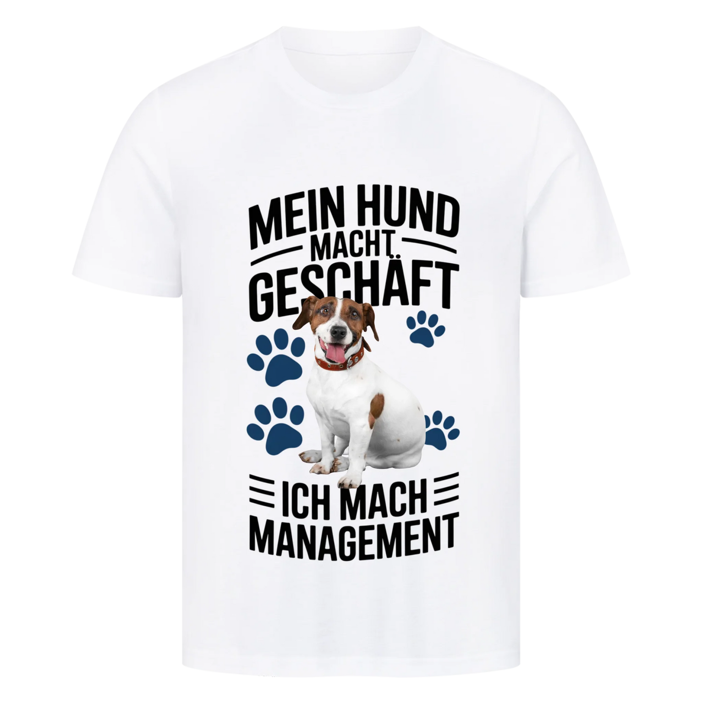 Personalisierbares Hunde T-Shirt "Mein Hund Macht Geschäft"
