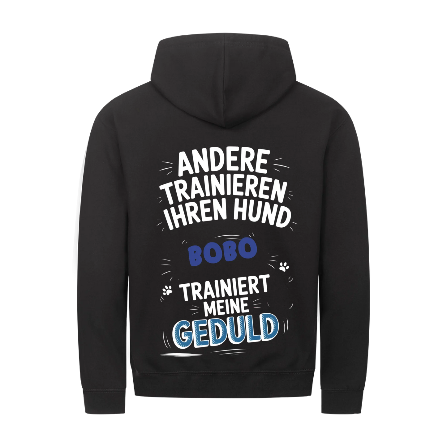 Personalisierbares Hunde Zipper "Geduldstrainer"