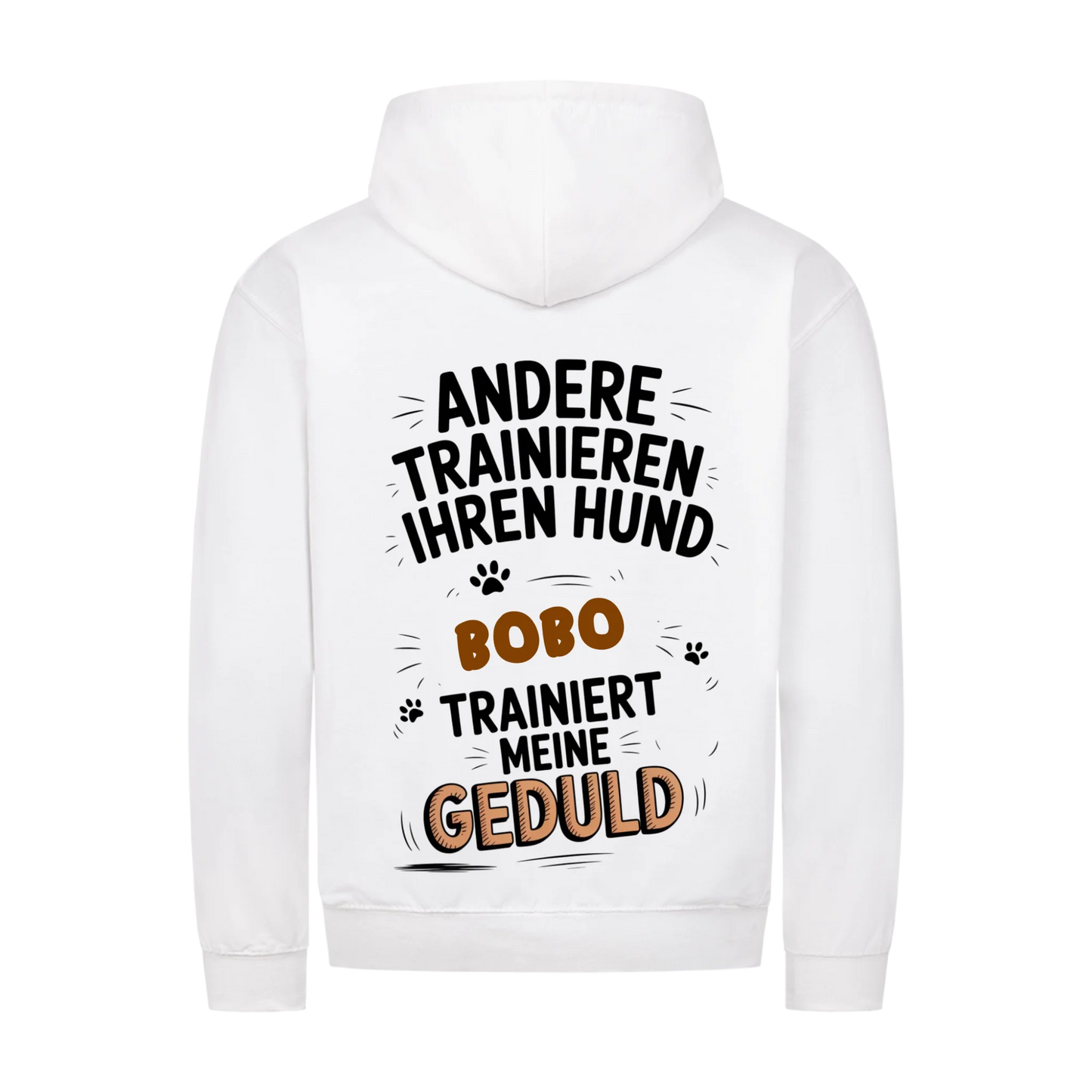 Personalisierbares Hunde Zipper "Geduldstrainer"