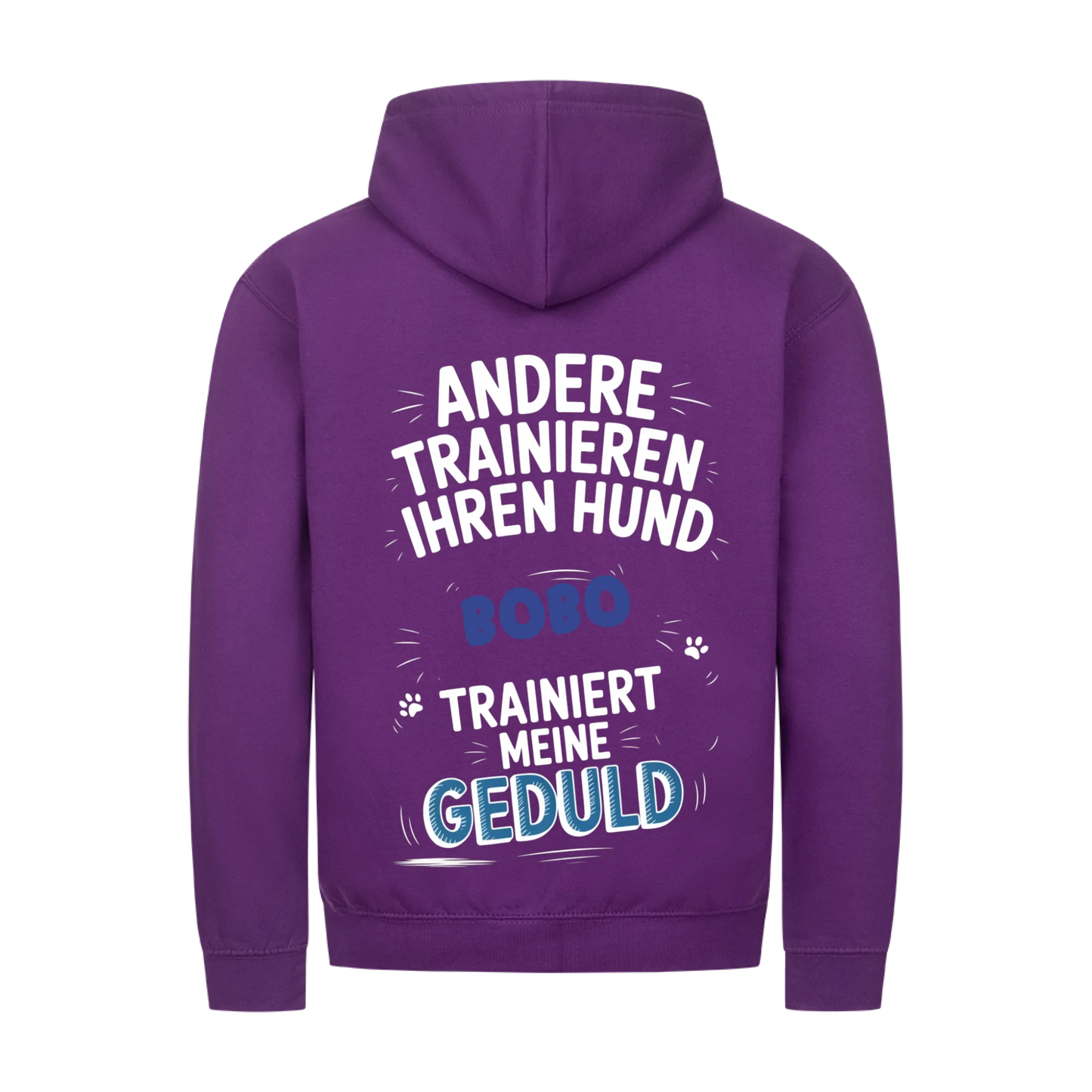 Personalisierbares Hunde Zipper "Geduldstrainer"