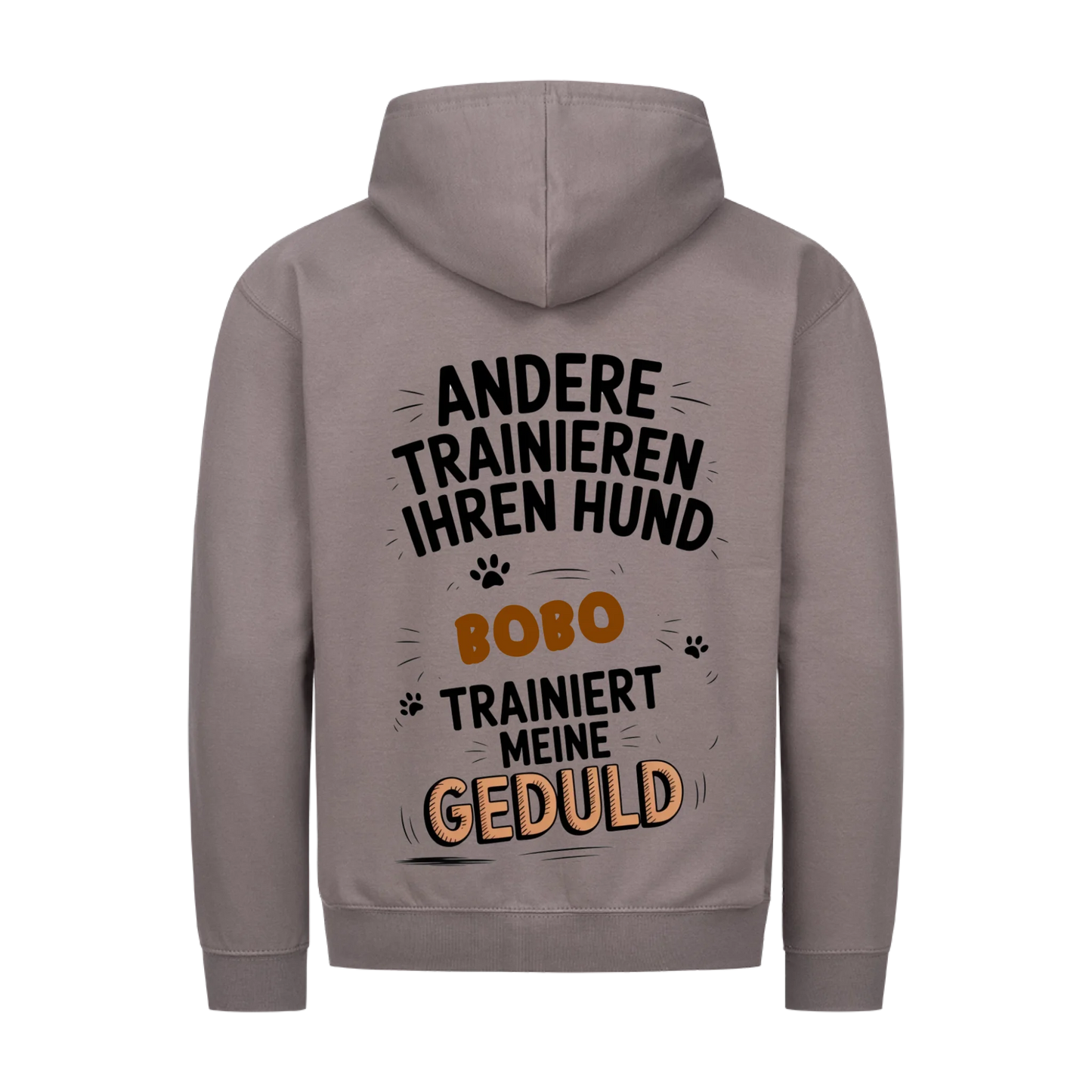 Personalisierbares Hunde Zipper "Geduldstrainer"