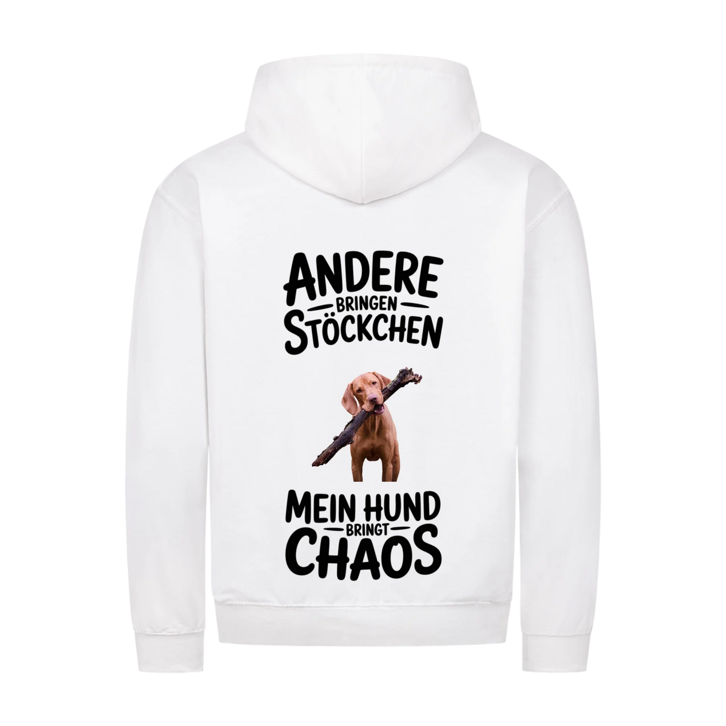 Personalisierbares Hunde Zipper "Andere Hunde Bringen Stöckchen"