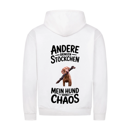 Personalisierbares Hunde Zipper "Andere Hunde Bringen Stöckchen"