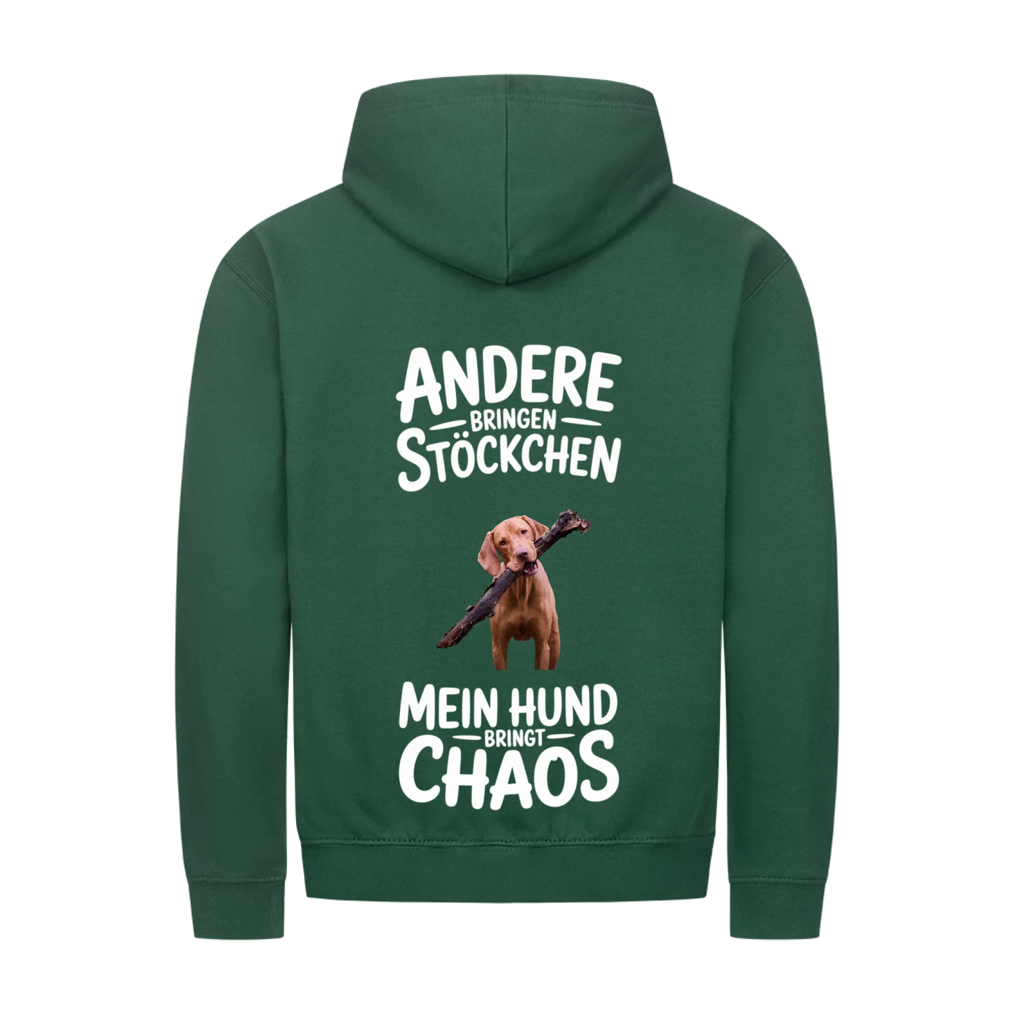 Personalisierbares Hunde Zipper "Andere Hunde Bringen Stöckchen"