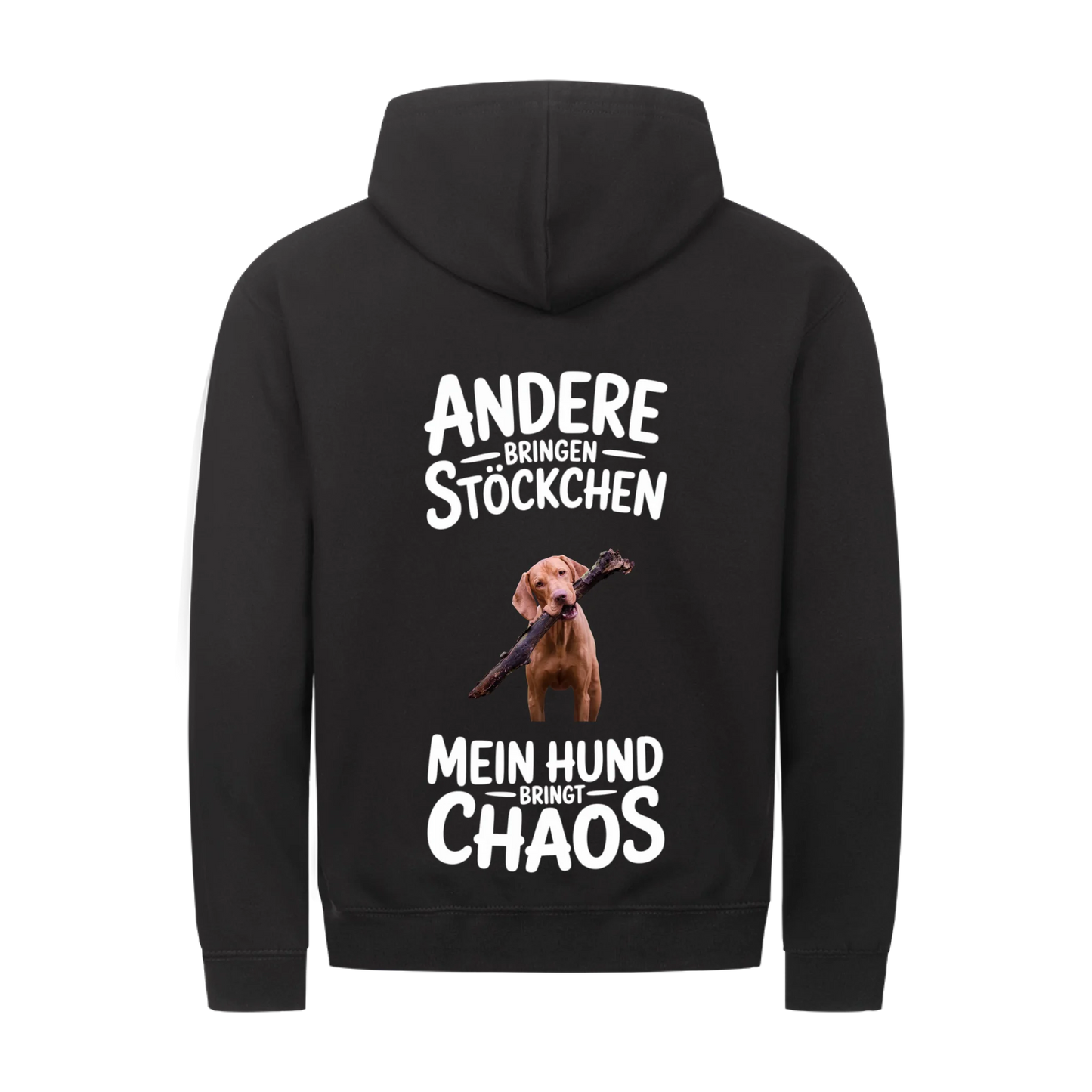 Personalisierbares Hunde Zipper "Andere Hunde Bringen Stöckchen"