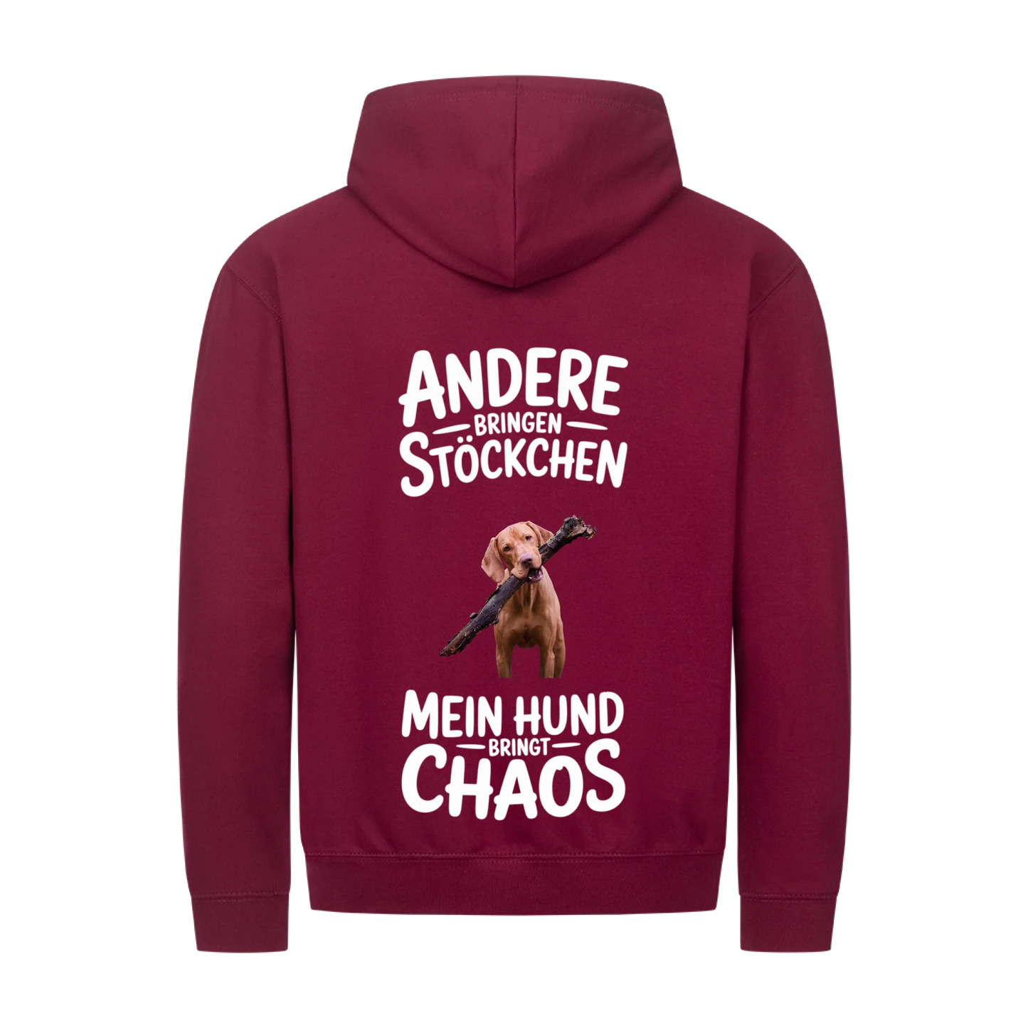 Personalisierbares Hunde Zipper "Andere Hunde Bringen Stöckchen"