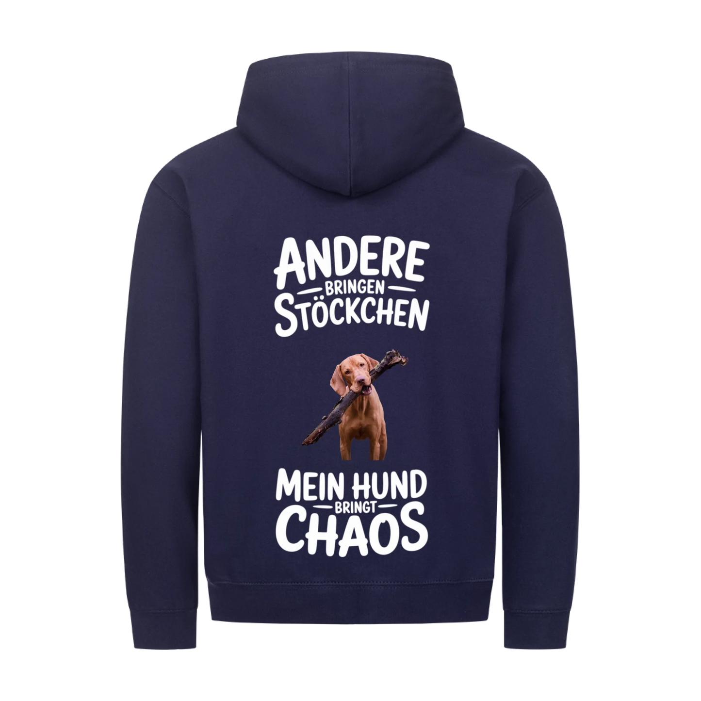 Personalisierbares Hunde Zipper "Andere Hunde Bringen Stöckchen"