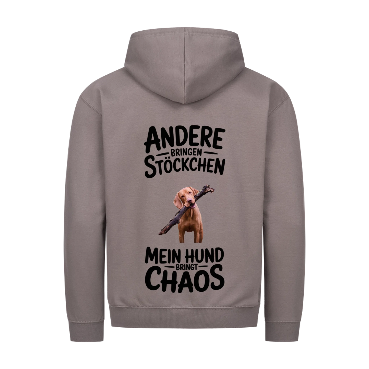 Personalisierbares Hunde Zipper "Andere Hunde Bringen Stöckchen"