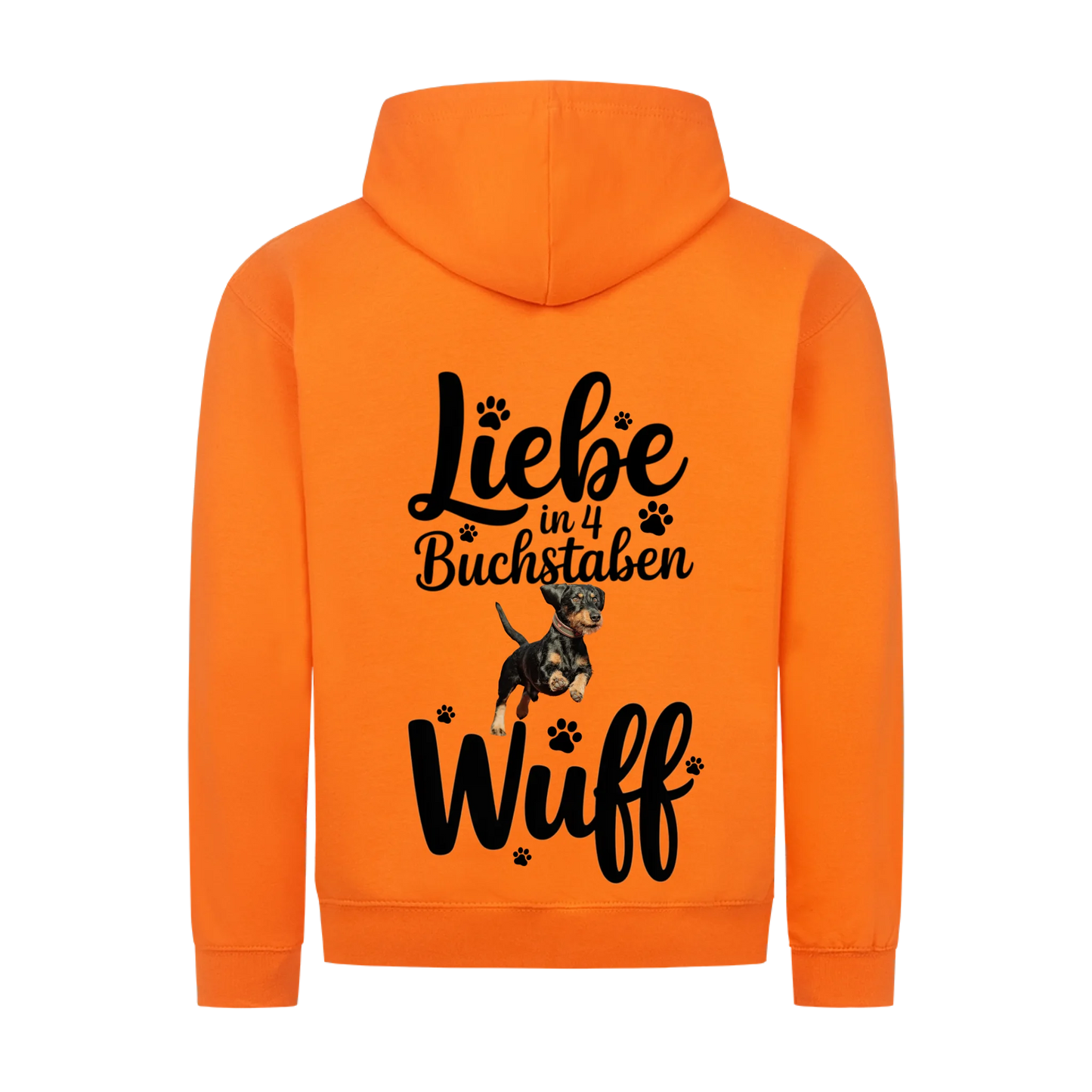 Personalisierbares Hunde Zipper "Liebe in 4 Buchstaben"