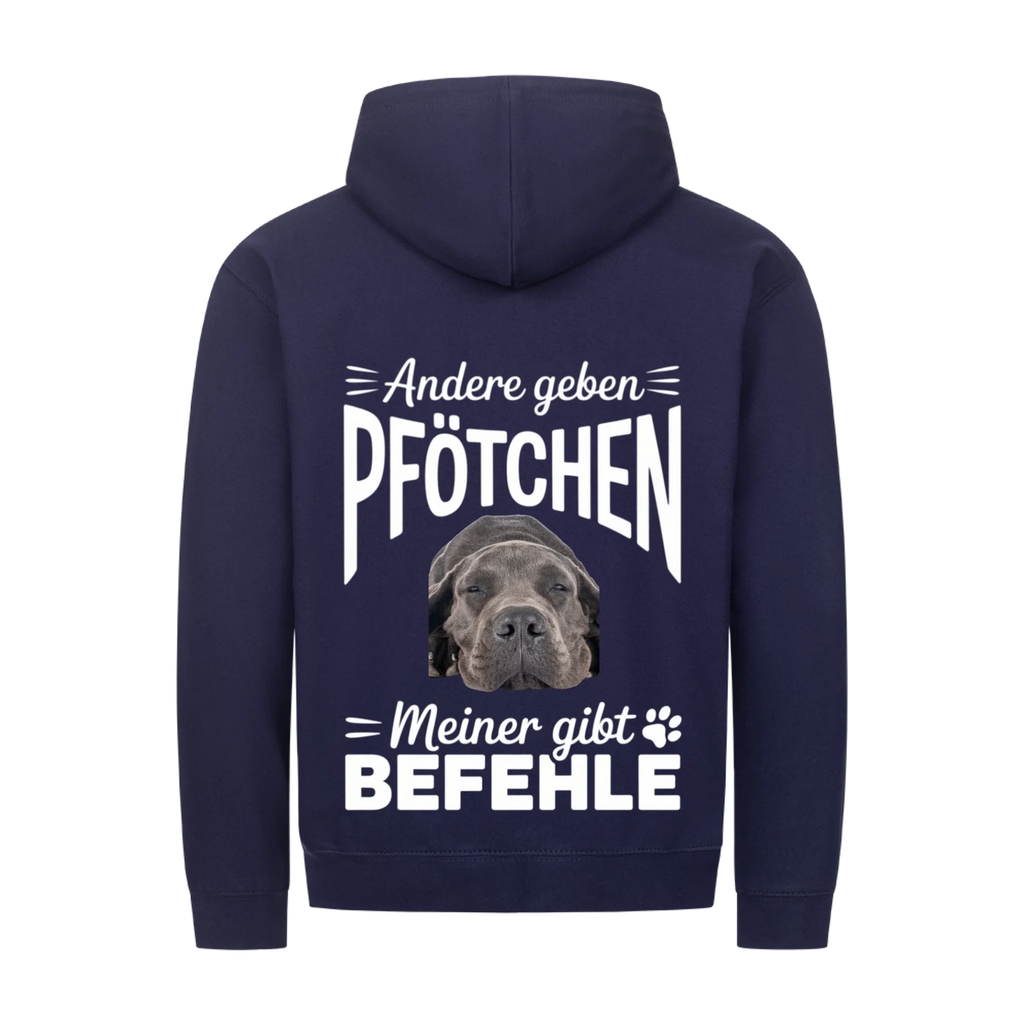 Personalisierbares Hunde Zipper "Andere Geben Pfötchen"