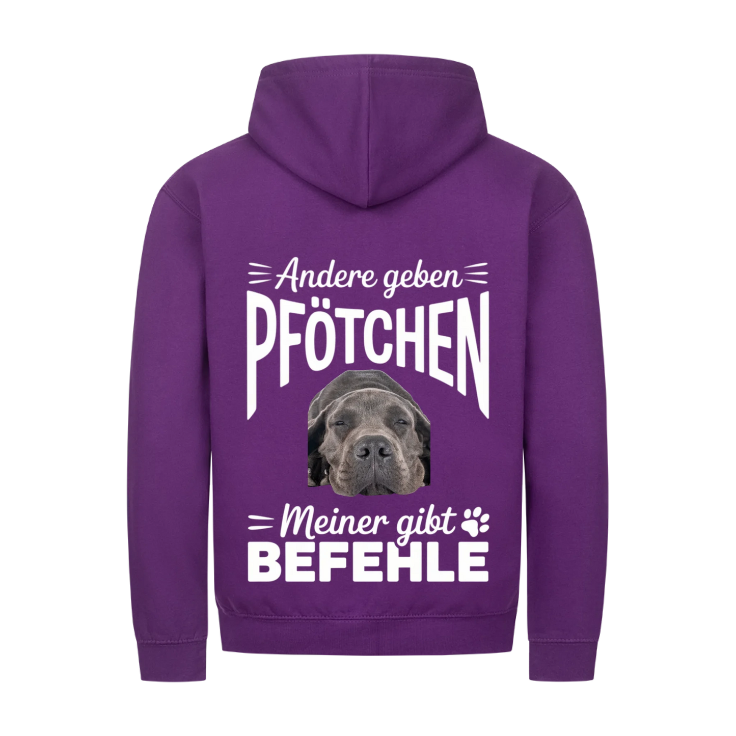 Personalisierbares Hunde Zipper "Andere Geben Pfötchen"