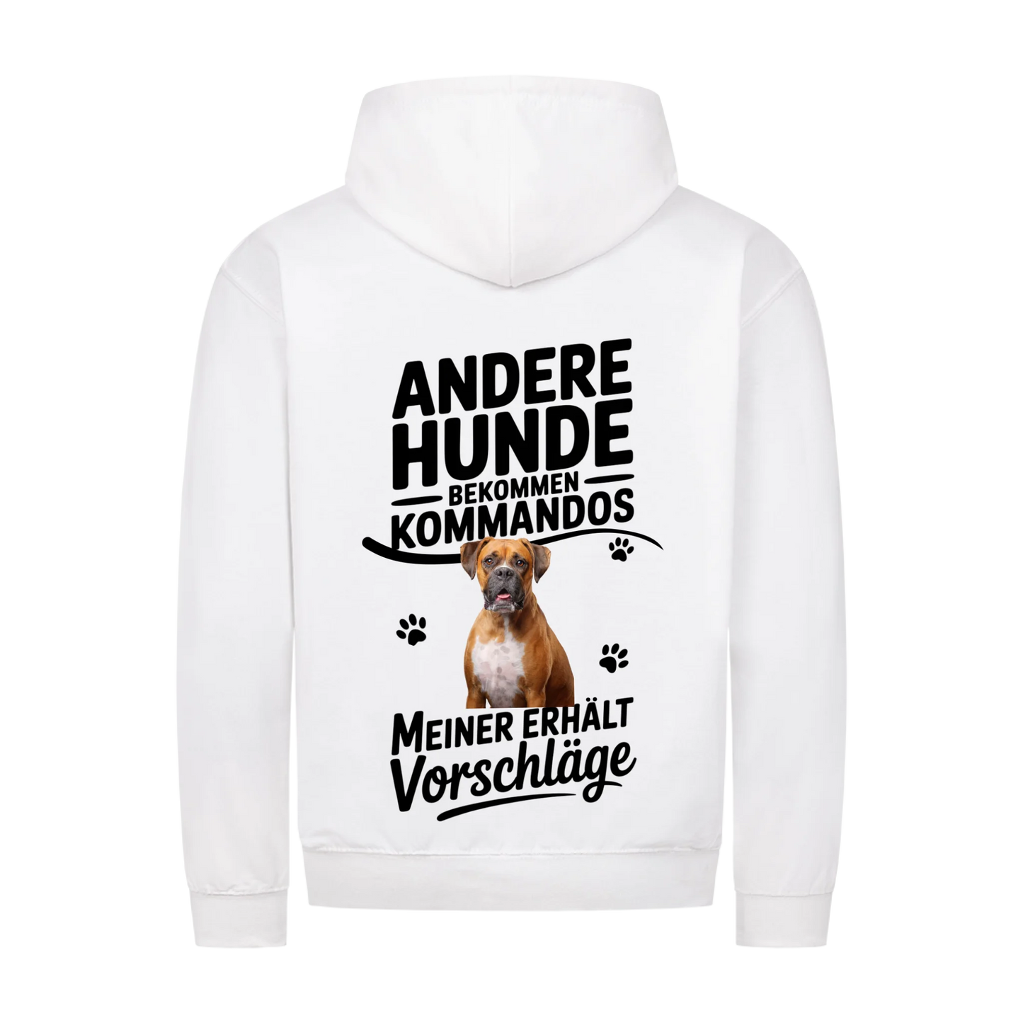 Personalisierbares Hunde Zipper "Andere Bekommen Kommandos"