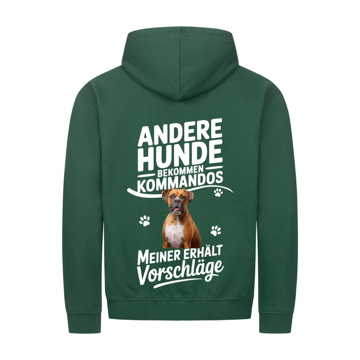 Personalisierbares Hunde Zipper "Andere Bekommen Kommandos"