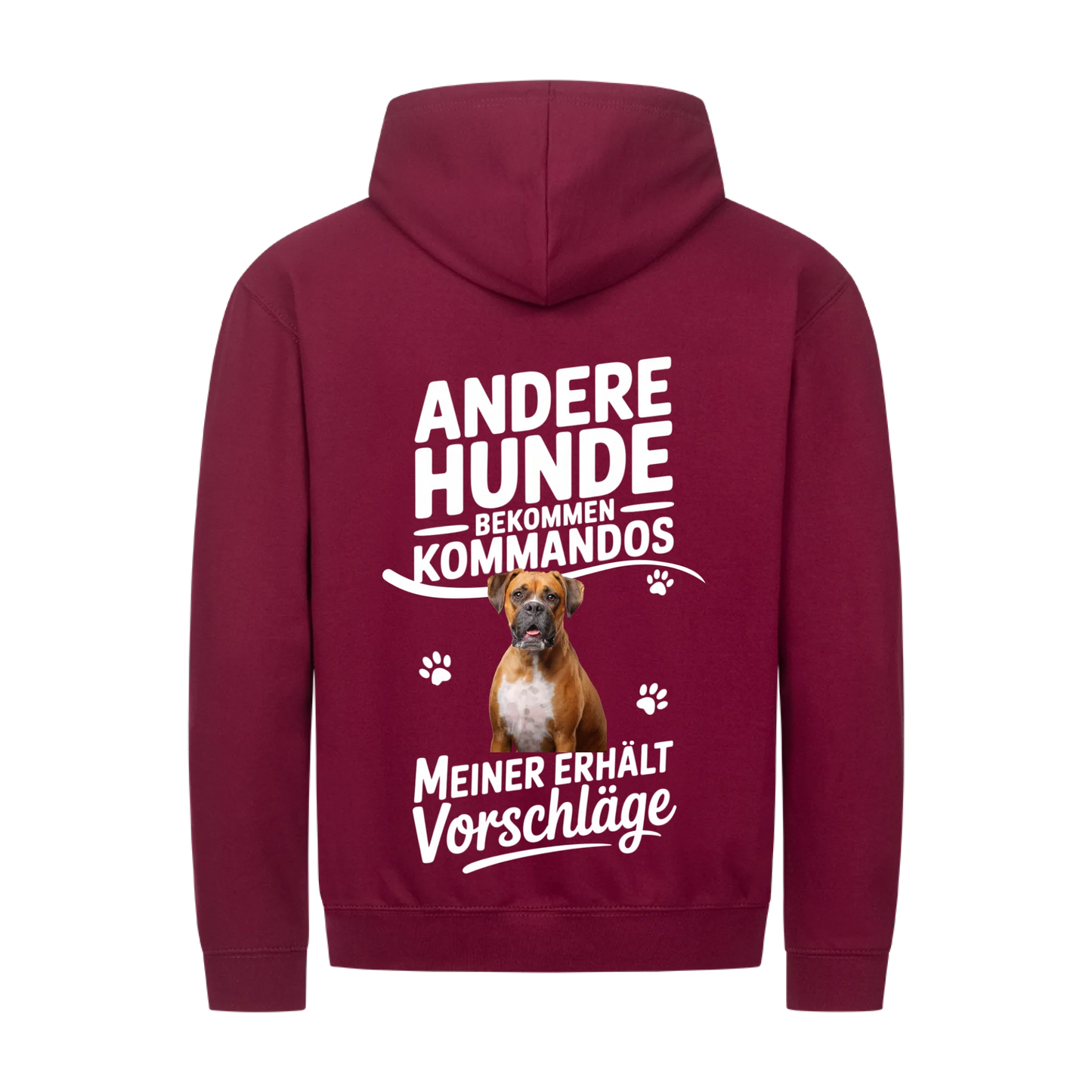 Personalisierbares Hunde Zipper "Andere Bekommen Kommandos"