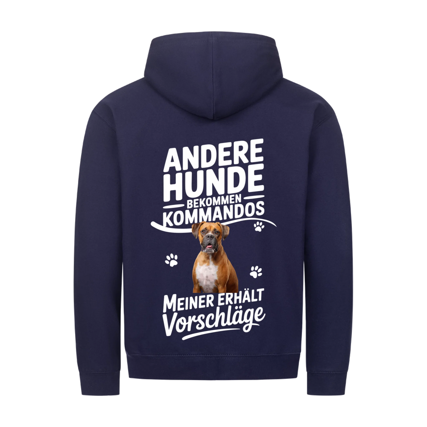 Personalisierbares Hunde Zipper "Andere Bekommen Kommandos"
