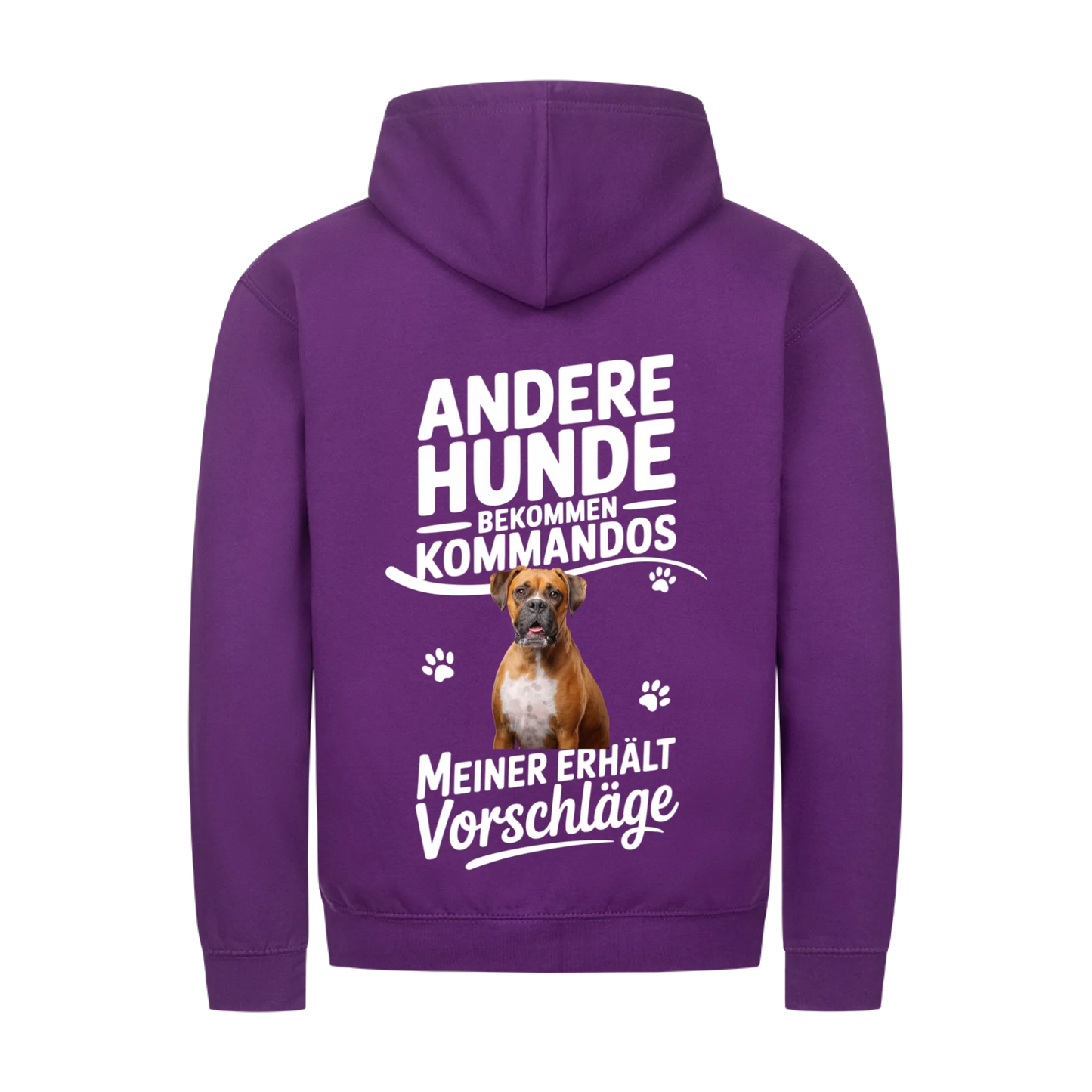 Personalisierbares Hunde Zipper "Andere Bekommen Kommandos"