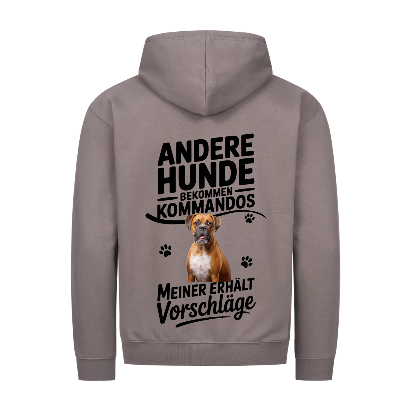 Personalisierbares Hunde Zipper "Andere Bekommen Kommandos"