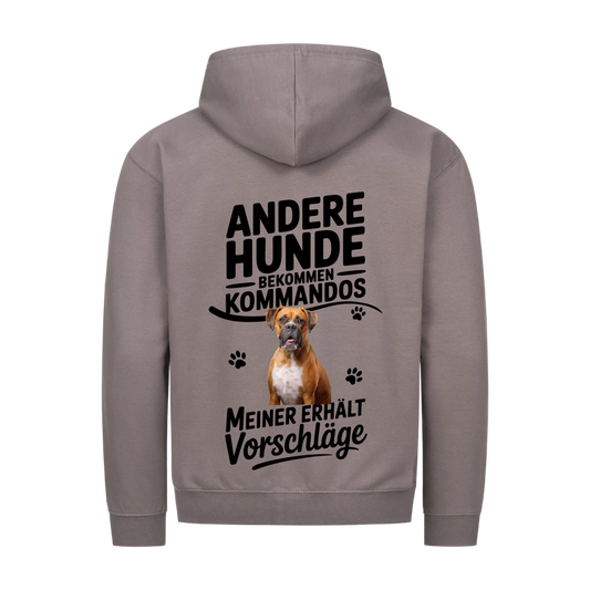 Personalisierbares Hunde Zipper "Andere Bekommen Kommandos"