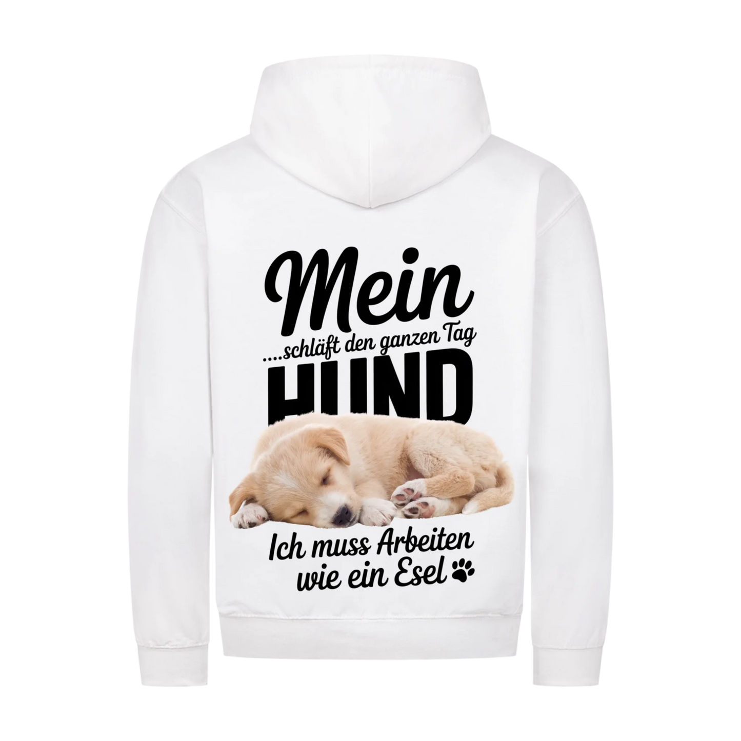 Personalisierbares Hunde Zipper "Mein Hund Schläft Den Ganzen Tag"