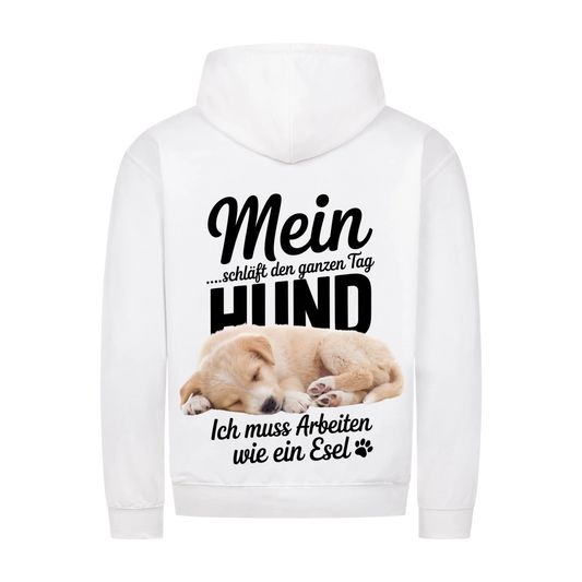 Personalisierbares Hunde Zipper "Mein Hund Schläft Den Ganzen Tag"