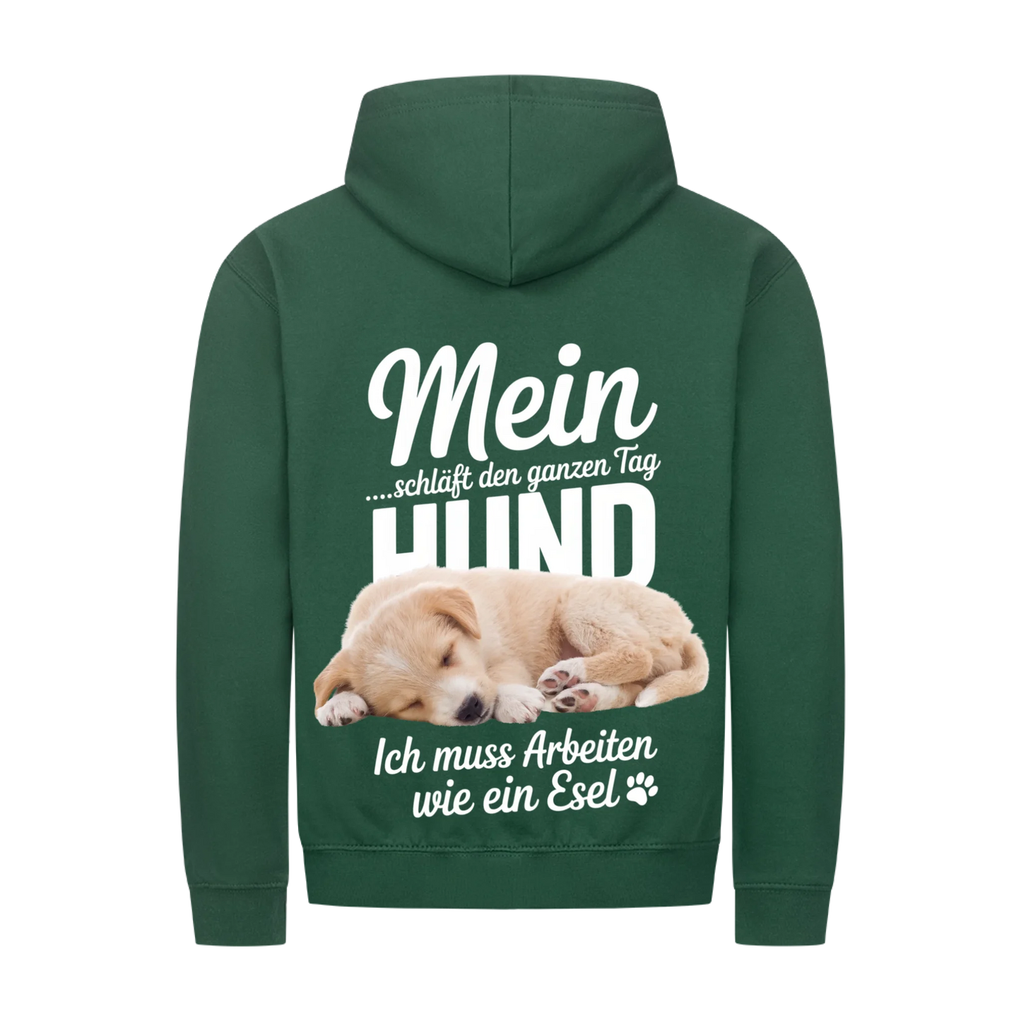 Personalisierbares Hunde Zipper "Mein Hund Schläft Den Ganzen Tag"