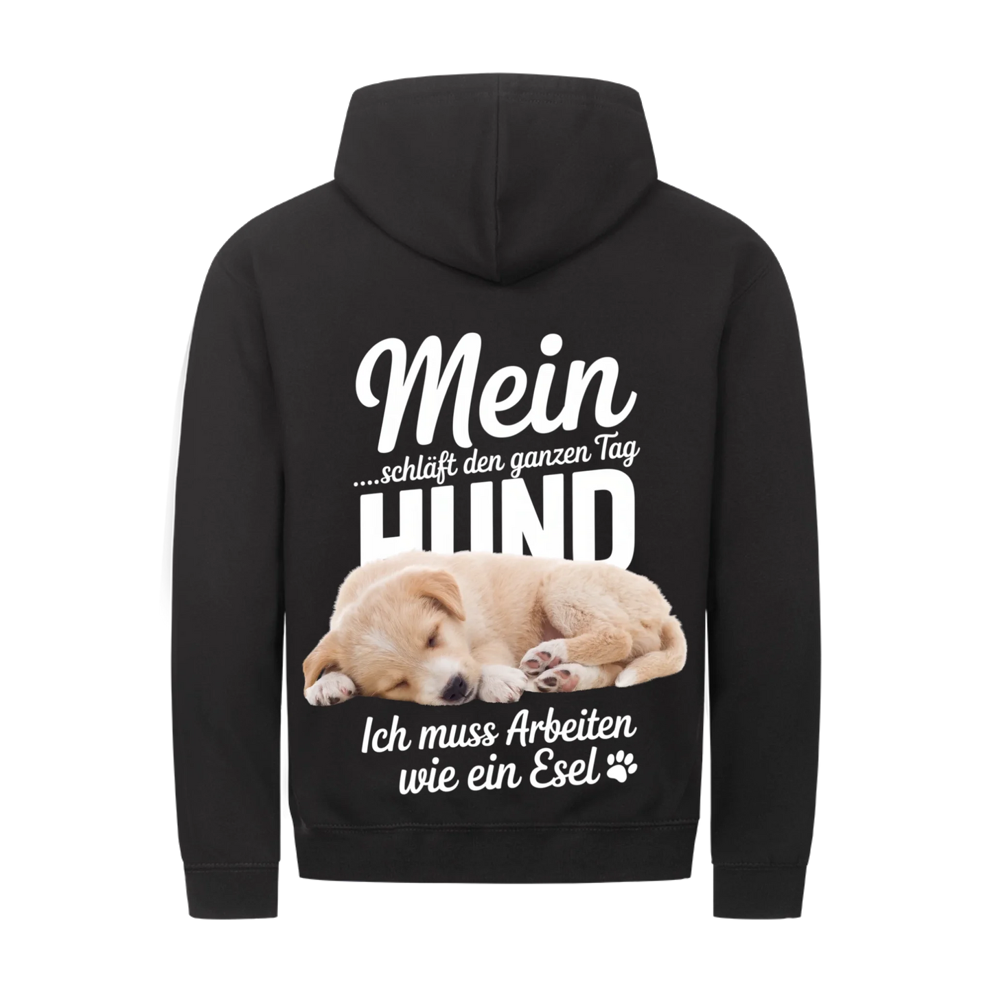 Personalisierbares Hunde Zipper "Mein Hund Schläft Den Ganzen Tag"