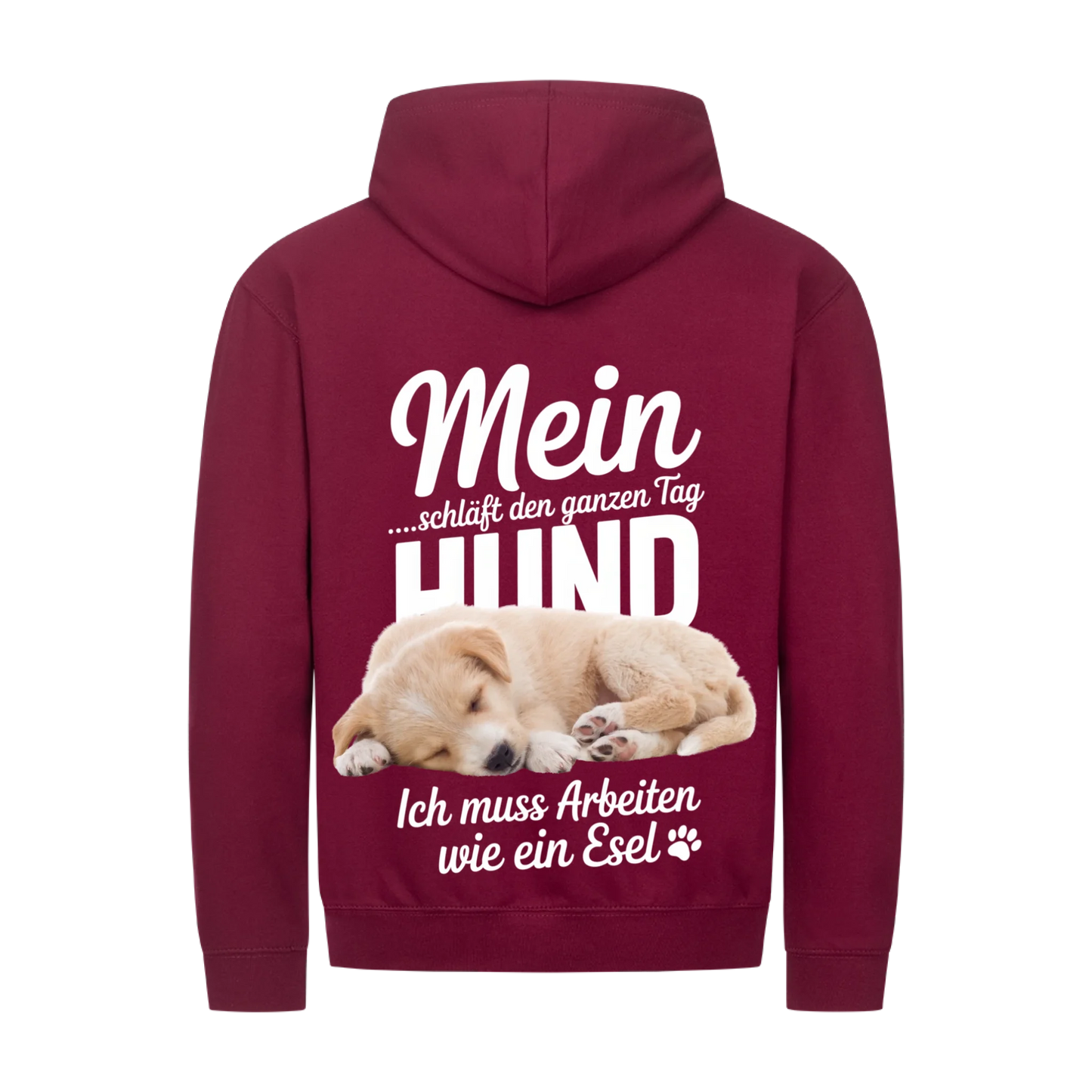 Personalisierbares Hunde Zipper "Mein Hund Schläft Den Ganzen Tag"