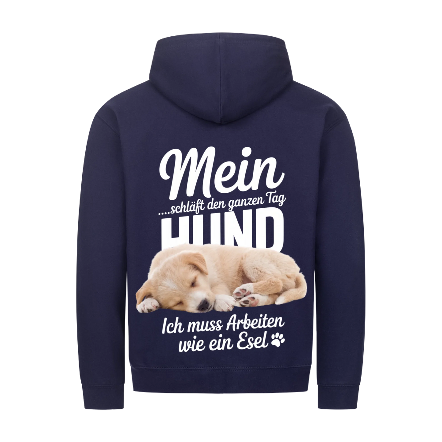 Personalisierbares Hunde Zipper "Mein Hund Schläft Den Ganzen Tag"