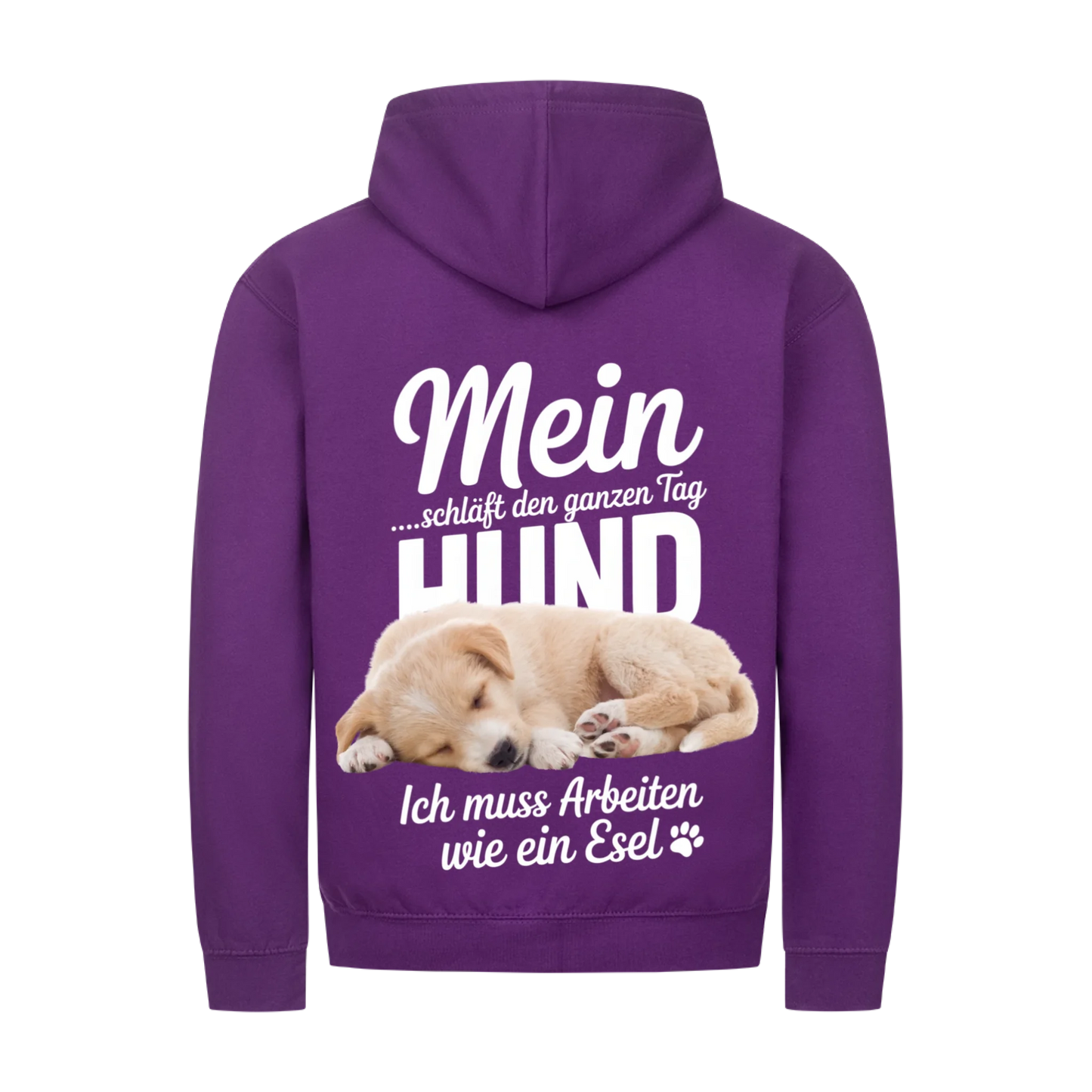 Personalisierbares Hunde Zipper "Mein Hund Schläft Den Ganzen Tag"