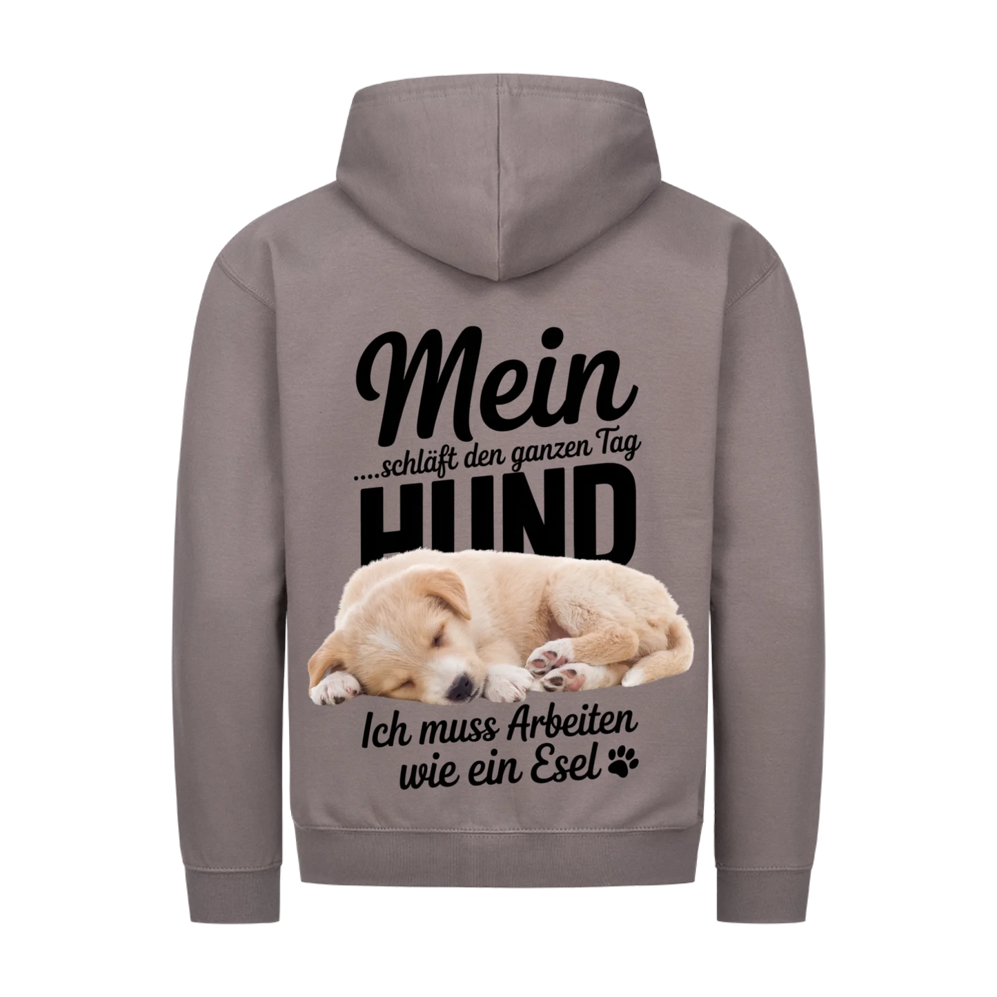 Personalisierbares Hunde Zipper "Mein Hund Schläft Den Ganzen Tag"