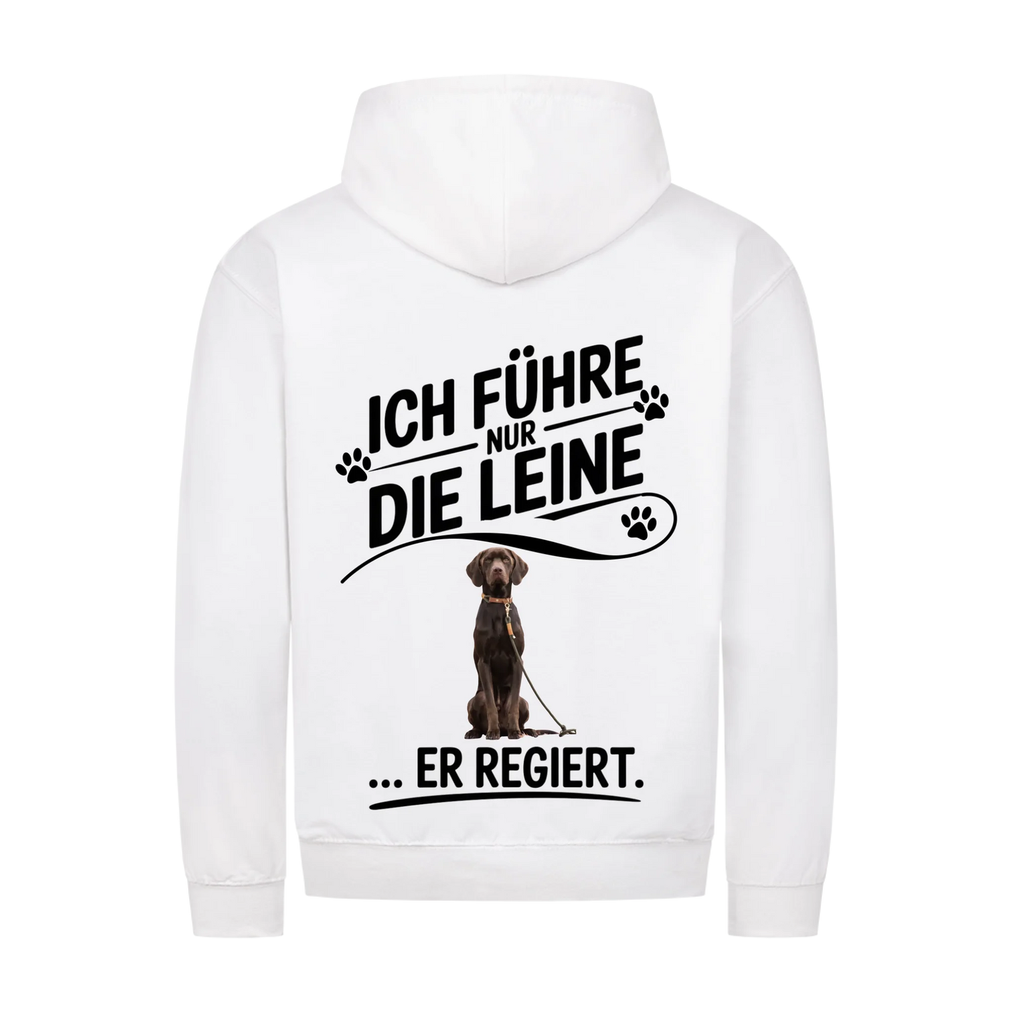 Personalisierbares Hunde Zipper "Ich Führe Nur Die Leine"