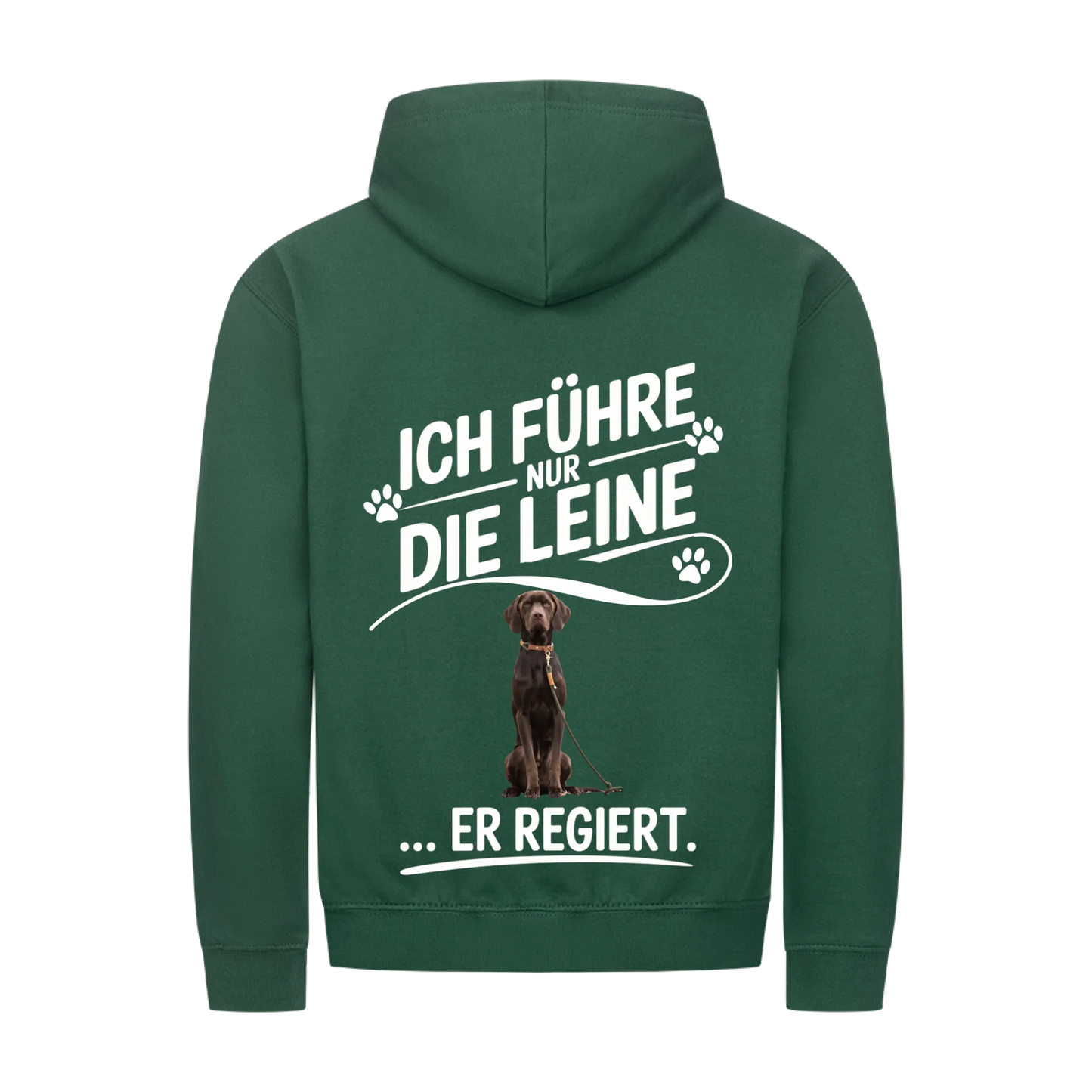 Personalisierbares Hunde Zipper "Ich Führe Nur Die Leine"