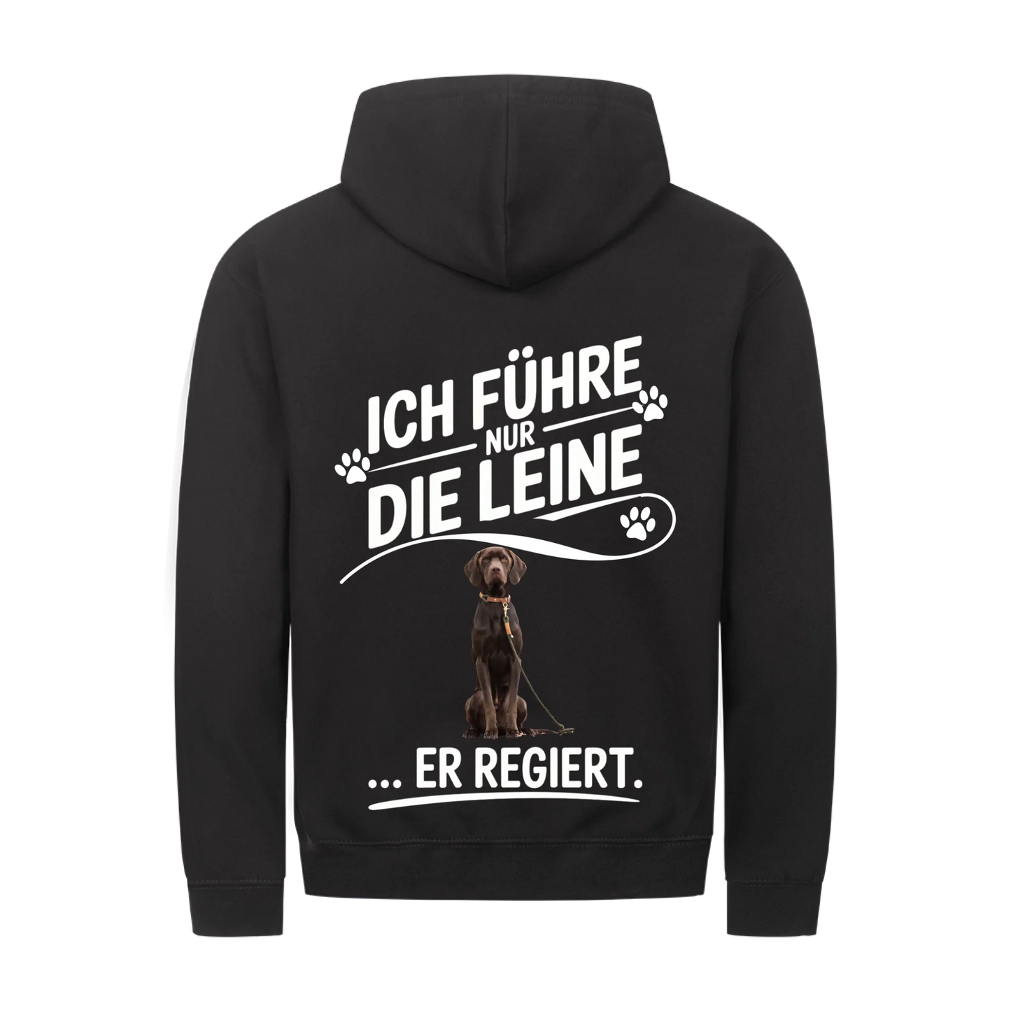Personalisierbares Hunde Zipper "Ich Führe Nur Die Leine"