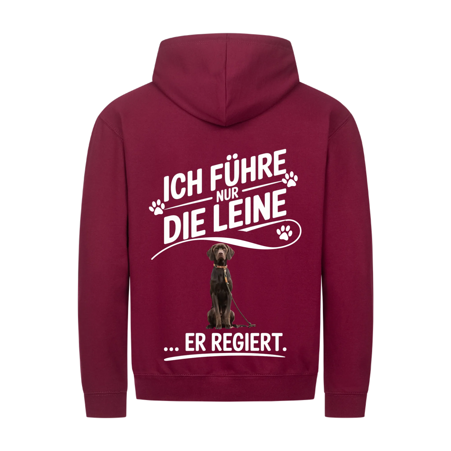 Personalisierbares Hunde Zipper "Ich Führe Nur Die Leine"