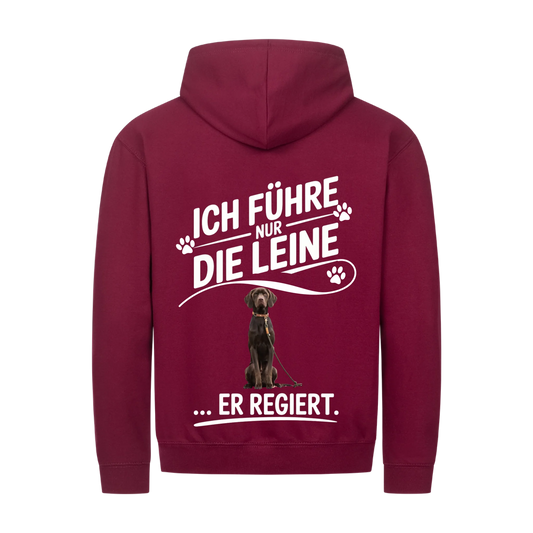 Personalisierbares Hunde Zipper "Ich Führe Nur Die Leine"