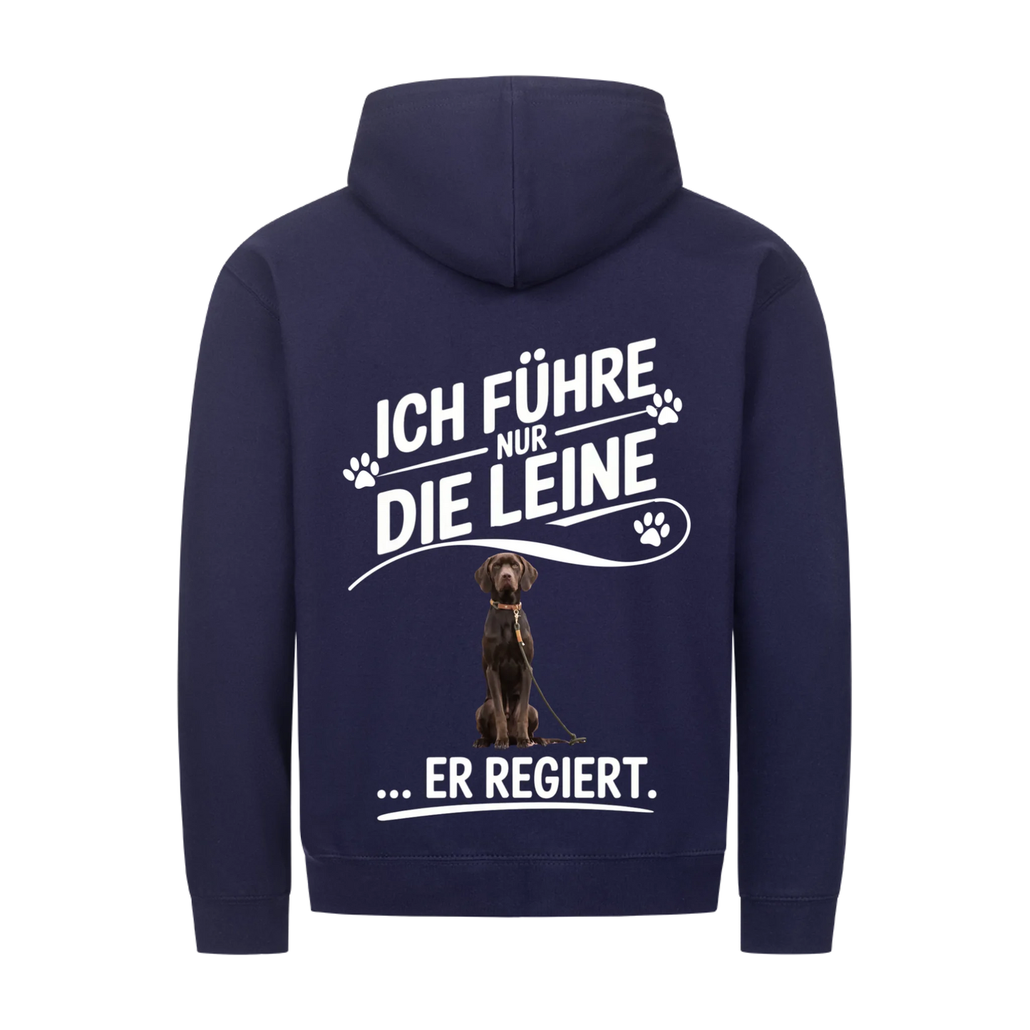 Personalisierbares Hunde Zipper "Ich Führe Nur Die Leine"